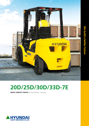 Dieselheftrucks Hyundai 25 D 7 E