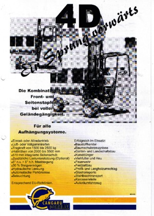 Heftrucks op diesel Cangaru / Transmanut 4D.5D5.3.2028 F