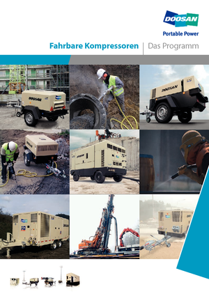 Mobiele Perslucht Compressors - diesel, elektrisch, benzine Doosan 7/41 