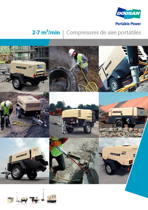 Mobiele Perslucht Compressors - diesel, elektrisch, benzine Doosan 7/41 