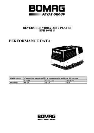 Omkeerbare Trilplaten Bomag BPH 80/65 S