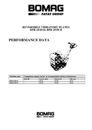 Omkeerbare Trilplaten Bomag BPR 25/50 D