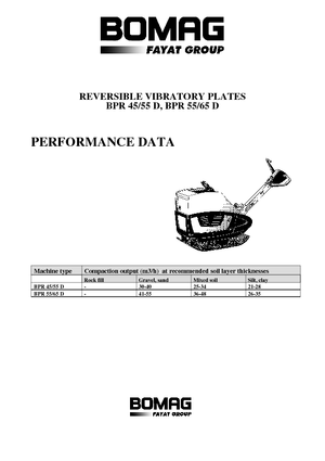 Omkeerbare Trilplaten Bomag BPR 45/55 D