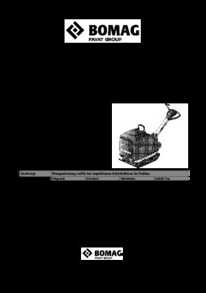 Omkeerbare Trilplaten Bomag BPR 50/55 D