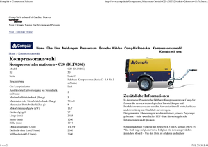 Mobiele Perslucht Compressors - diesel, elektrisch, benzine CompAir C 20