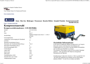 Mobiele Perslucht Compressors - diesel, elektrisch, benzine CompAir C 25