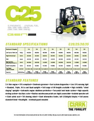Dieselheftrucks Clark C 20 D