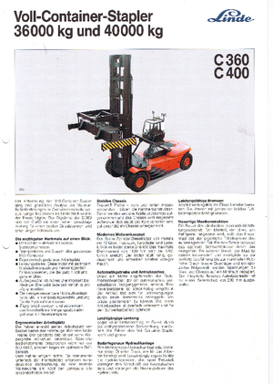 Dieselheftrucks Linde C 400/3