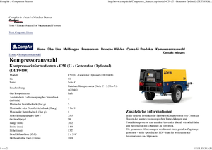 Mobiele Perslucht Compressors - diesel, elektrisch, benzine CompAir C 50