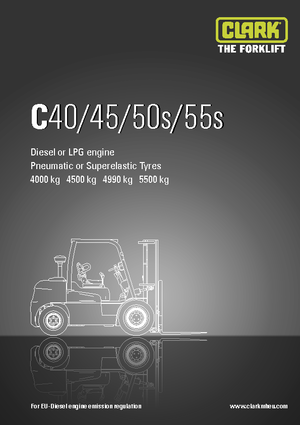 Dieselheftrucks Clark C 55 s D