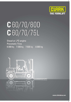 Dieselheftrucks Clark C 80 D