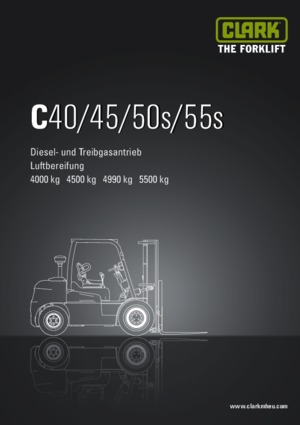Dieselheftrucks Clark C 50 s D