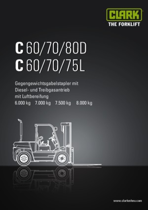 Dieselheftrucks Clark C 80 D