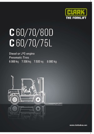 Dieselheftrucks Clark C 80 D