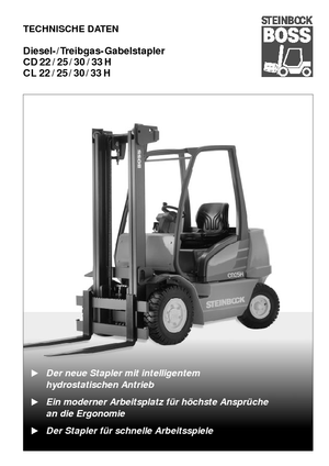 Dieselheftrucks Steinbock CD 33 H