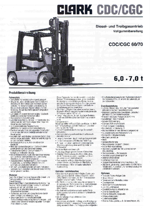 Dieselheftrucks Clark CDC 60