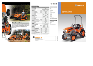 Voortrekhaak gemeentetrekker Kioti CK 22 HST