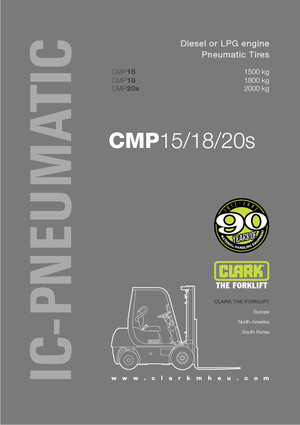 Dieselheftrucks Clark CMP 18 D