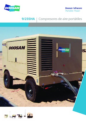 Mobiele Perslucht Compressors - diesel, elektrisch, benzine Doosan 9/235 HA 