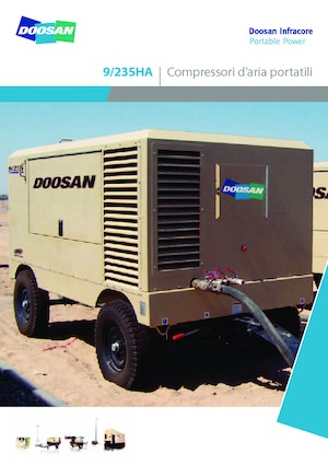 Mobiele Perslucht Compressors - diesel, elektrisch, benzine Doosan 9/235 HA 