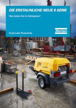 Mobiele Perslucht Compressors - diesel, elektrisch, benzine Atlas Copco XAS 68 KdG 12 kVA