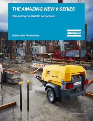 Mobiele Perslucht Compressors - diesel, elektrisch, benzine Atlas Copco XAS 88 Kd