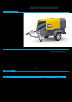 Mobiele Perslucht Compressors - diesel, elektrisch, benzine Atlas Copco XATS 138 Kd