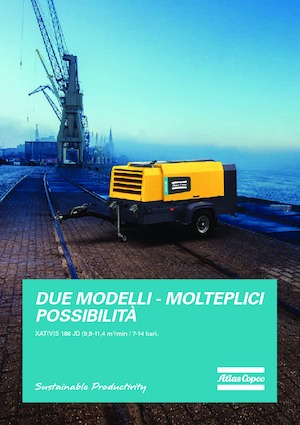 Mobiele Perslucht Compressors - diesel, elektrisch, benzine Atlas Copco XATS 186 Jd