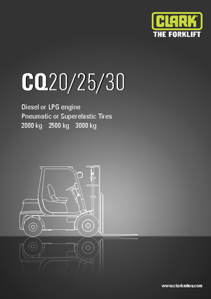 Dieselheftrucks Clark CQ 25