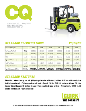 Dieselheftrucks Clark CQ 25