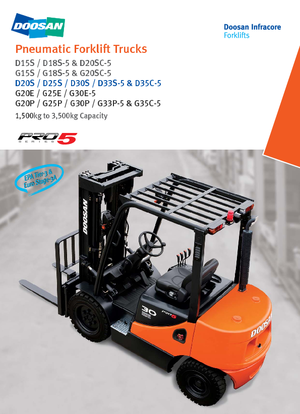 Dieselheftrucks Doosan D 35 C 5