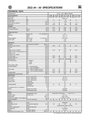Dieselheftrucks Desta D 40