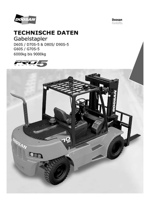 Dieselheftrucks Doosan D70S-5 (2G)