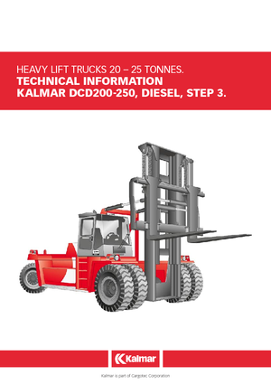 Dieselheftrucks Kalmar DCD250-12