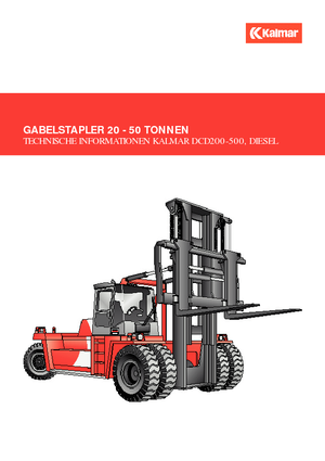 Dieselheftrucks Kalmar DCD280-12LB