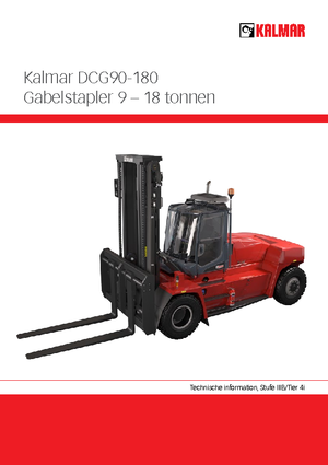 Dieselheftrucks Kalmar DCG 160-9
