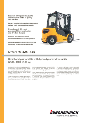 Dieselheftrucks Jungheinrich DFG 425