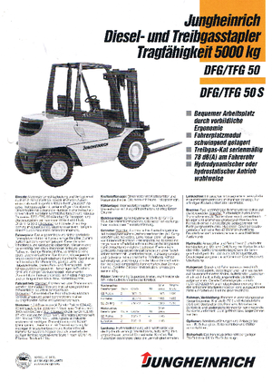Dieselheftrucks Jungheinrich DFG 50(110HB)
