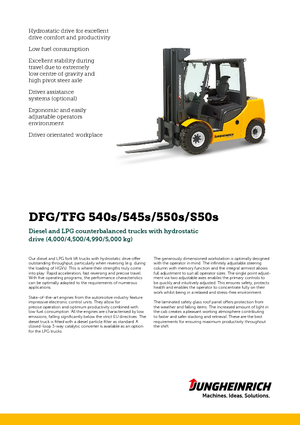 Dieselheftrucks Jungheinrich DFG 540s
