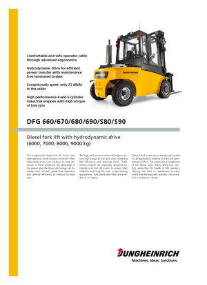 Dieselheftrucks Jungheinrich DFG S80