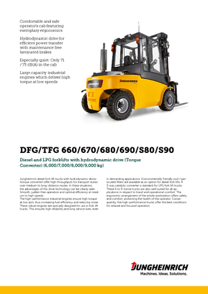 Dieselheftrucks Jungheinrich DFG 690