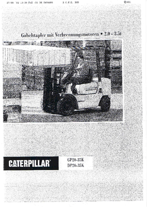 Dieselheftrucks Caterpillar DP 25 K