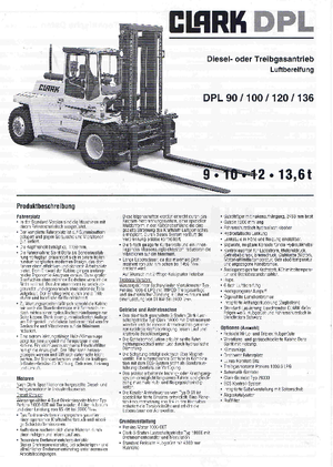 Dieselheftrucks Clark DPL 90