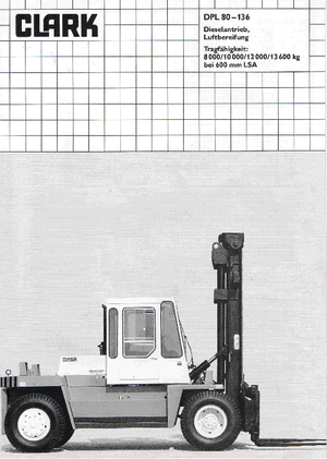 Dieselheftrucks Clark DPL 120
