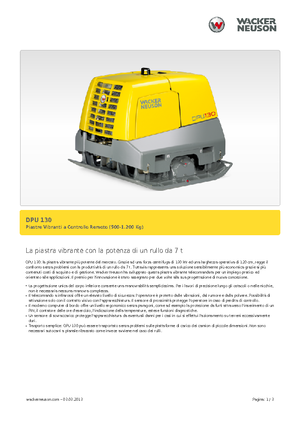 Omkeerbare Trilplaten Wacker Neuson DPU130Le
