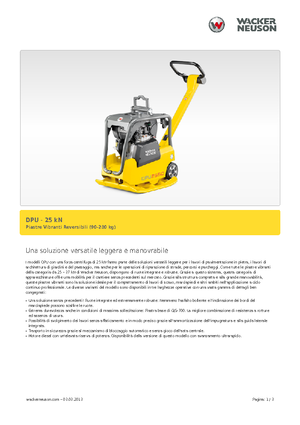 Omkeerbare Trilplaten Wacker Neuson DPU 2560H