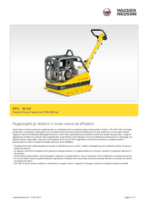 Omkeerbare Trilplaten Wacker Neuson DPU45Ye h