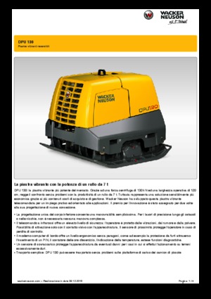 Omkeerbare Trilplaten Wacker Neuson DPU 130 r