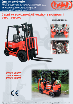 Dieselheftrucks Belet DV 25 BVB