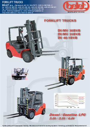 Dieselheftrucks Belet DV 30 BVB